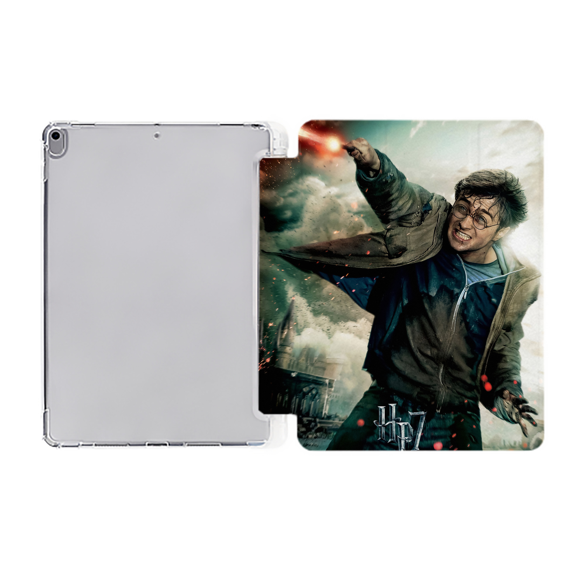 （画像用） Harry Potter ハリー・ポッターシリーズ IPad ケース ペン収納付き 三つ折りスタンド PUレザー×シリコン 対応機種9.5/10.5/10.9インチ